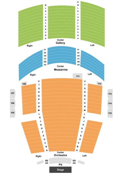 Byham Theater Seating Chart